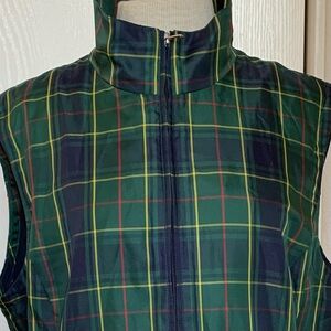 Brooks Brothers Men’s Green & Blue Tartan Vest - St Andrew’s Collaboration